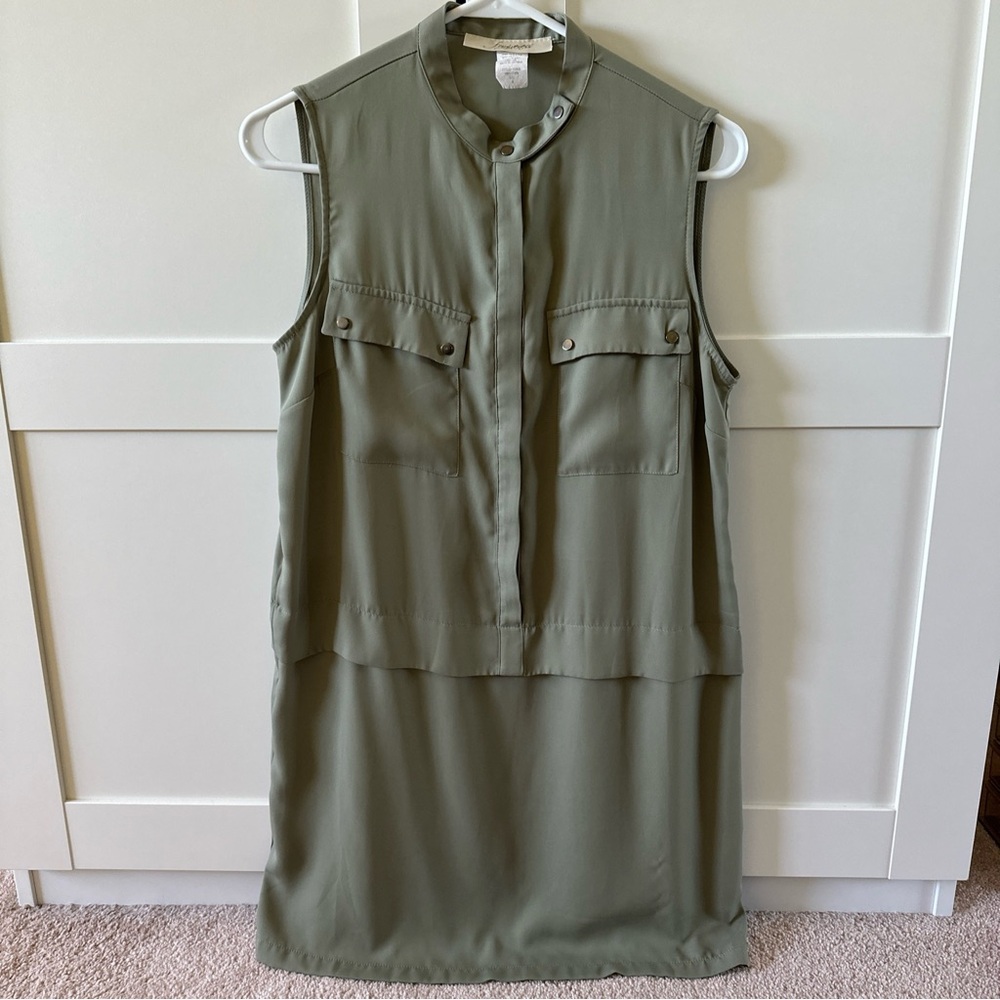 Green Breezy Tank Dress
